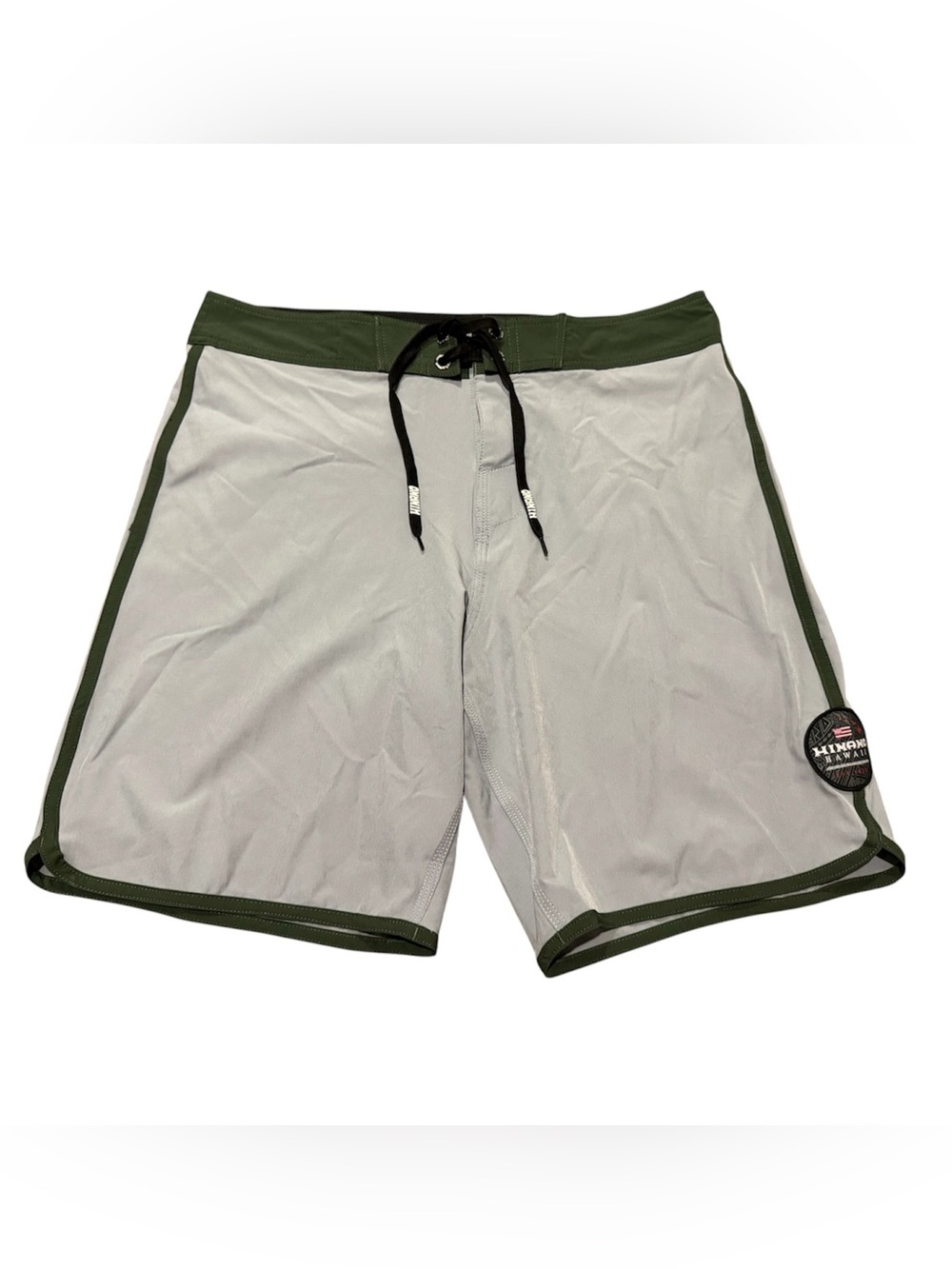 Hinano Hawaii Tahiti Board Shorts Trunks Swim Men’s Size 36 Gray Green